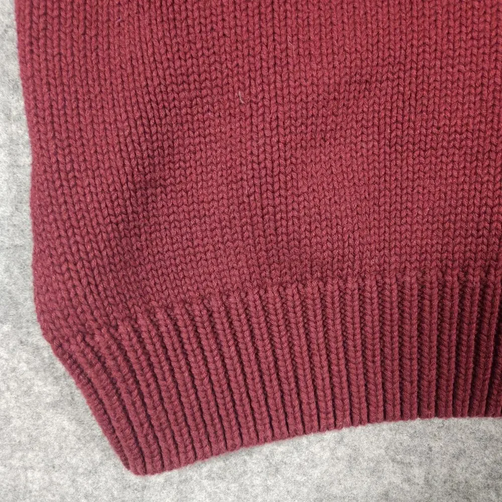 Vintage 80s Banana Republic Safari Sweater Mens XL Henley Red Made In Australia